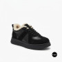 Allsy 6311 BLACK Winter Boots: Real Sheepskin Warmth