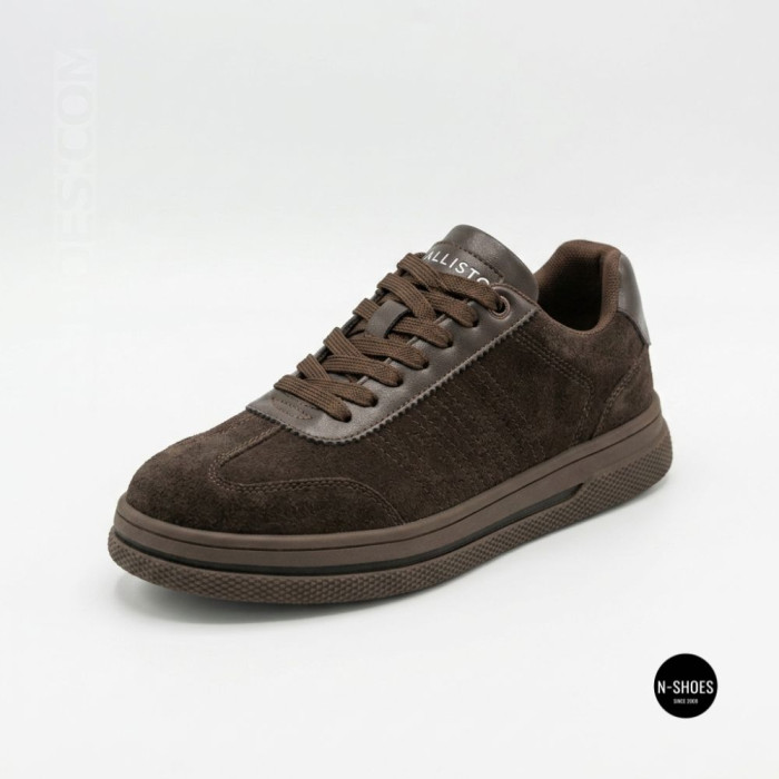 Кроссовки Allsy 217318 369-3001-18 6312 BROWN SUEDE: замша цвета какао