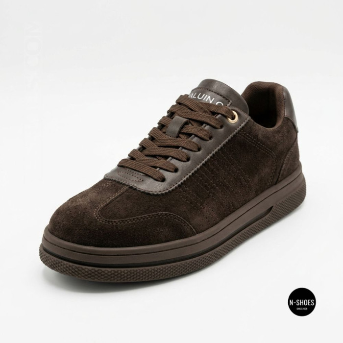 Кроссовки Allsy 217318 369-3001-18 6312 BROWN SUEDE: замша цвета какао