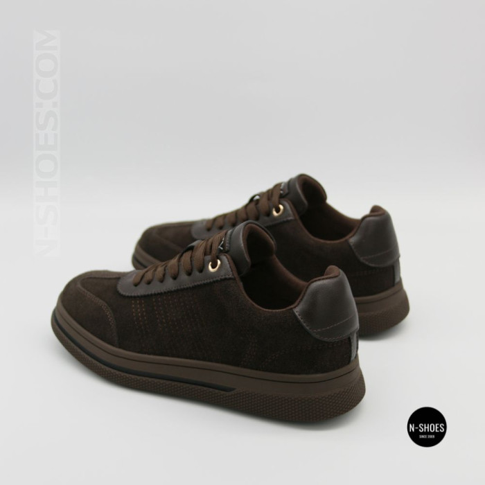 Кроссовки Allsy 217318 369-3001-18 6312 BROWN SUEDE: замша цвета какао