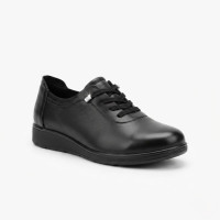 Жіночі шкіряні туфлі Allsy 216242 687-6078-1P Lonza 219819 6313 BLACK чорні демісезонні з натуральної шкіри