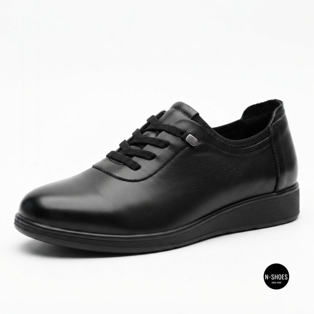 Женские туфли Allsy 216242 6313 BLACK: кожа и комфорт