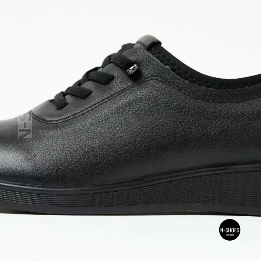 Женские туфли Allsy 216242 6313 BLACK: кожа и комфорт