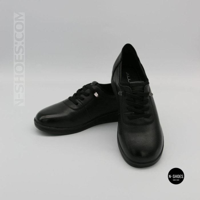 Women's Allsy 216242 6313 BLACK Leather Shoes: All-Day Comfort
