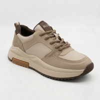 Женские демисезонные кроссовки Allsy 215984 512-662977-3 6315 BEIGE бежевые демисезонные из натуральной кожи