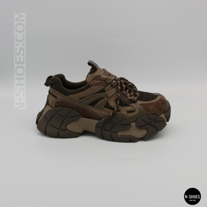 Brown Leather Sneakers Allsy 214908-2609 Lonza 220100-6319