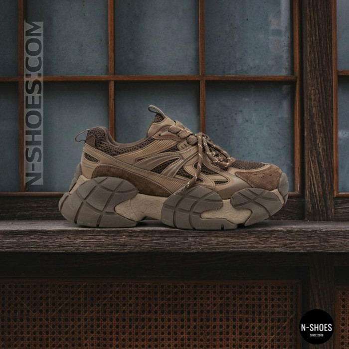 Brown Leather Sneakers Allsy 214908-2609 Lonza 220100-6319