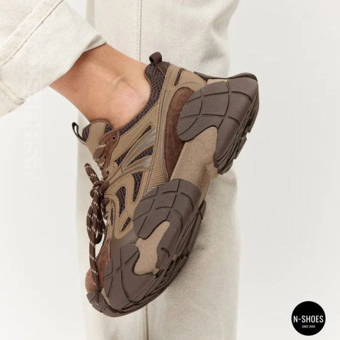 Brown Leather Sneakers Allsy 214908-2609 Lonza 220100-6319