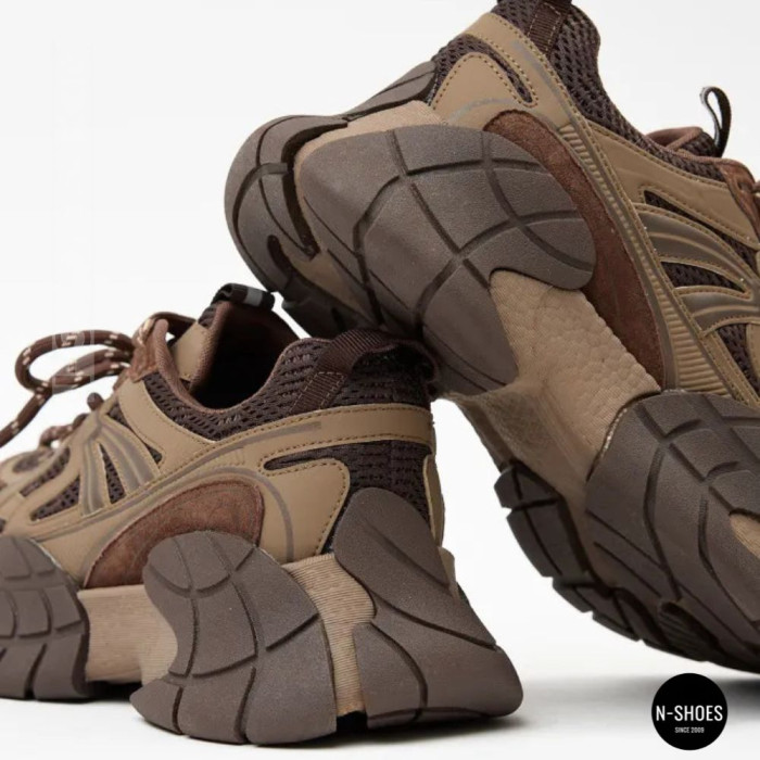 Brown Leather Sneakers Allsy 214908-2609 Lonza 220100-6319
