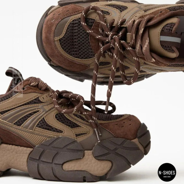 Brown Leather Sneakers Allsy 214908-2609 Lonza 220100-6319