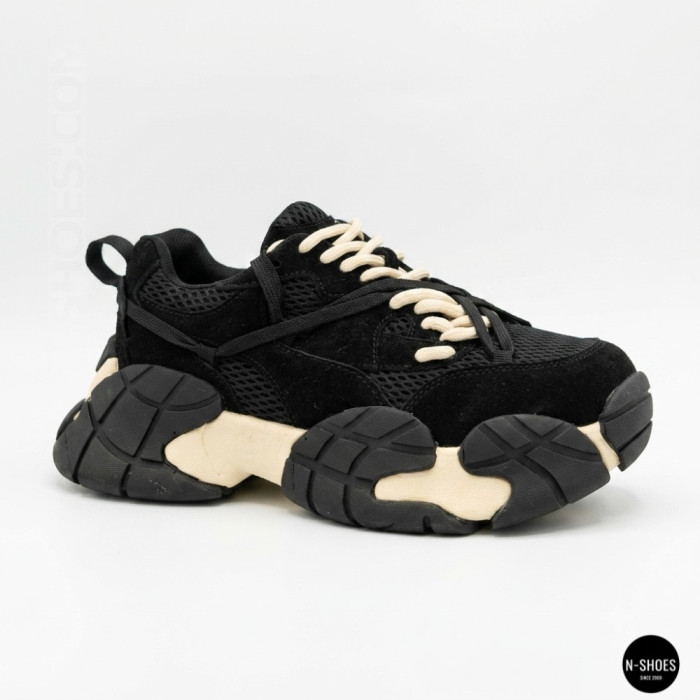 Black Women's Sneakers Allsy 214915 2602 6320 in Balmain Style