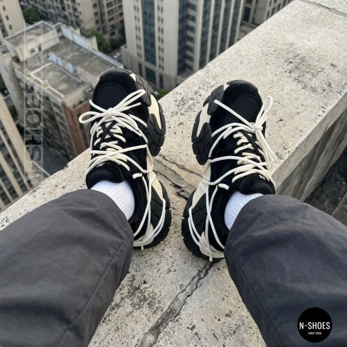 Black Women's Sneakers Allsy 214915 2602 6320 in Balmain Style