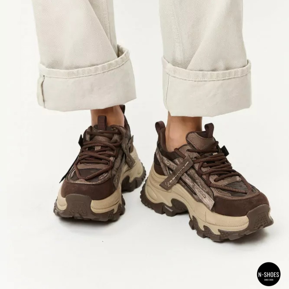 Women's ALLSY 217318 Lonza 219767 369-3001-18 26Z51R3419-2 6321 BROWN SUEDE Sneakers