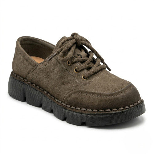 Женские демисезонные кроссовки туфли Allsy 220446 86777-4 Khaki Lonza 220133 6327 комфортные из натурального нубука