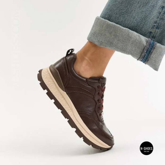 Стильні коричневі кросівки Allsy 214857 26Z65D351 9-2 BROWN Lonza 219969 6329 з