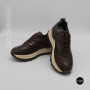 Стильні коричневі кросівки Allsy 214857 26Z65D351 9-2 BROWN Lonza 219969 6329  з натуральної шкіри