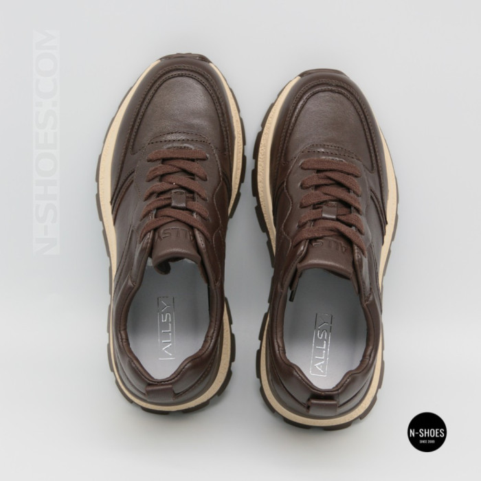 Стильні коричневі кросівки Allsy 214857 26Z65D351 9-2 BROWN Lonza 219969 6329 з