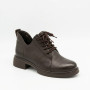 Anna Lucci 218737 DX01331-37 B BROWN 6332 Leather Ankle Shoes