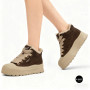 Allsy 216217 8806 6334 Women's Brown Suede Platform Boots