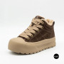 Allsy 216217 8806 6334 Women's Brown Suede Platform Boots