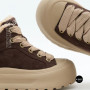 Allsy 216217 8806 6334 Women's Brown Suede Platform Boots