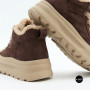 Allsy 216217 8806 6334 Women's Brown Suede Platform Boots