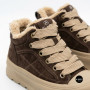 Allsy 216217 8806 6334 Women's Brown Suede Platform Boots