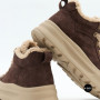 Allsy 216217 8806 6334 Women's Brown Suede Platform Boots