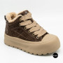 Allsy 216217 8806 6334 Women's Brown Suede Platform Boots