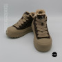 Allsy 216217 8806 6334 Women's Brown Suede Platform Boots