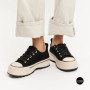 Women's Platform Sneakers Lonza 6335 BLACK - Black Suede