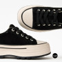 Women's Platform Sneakers Lonza 6335 BLACK - Black Suede