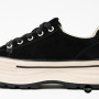 Women's Platform Sneakers Lonza 6335 BLACK - Black Suede