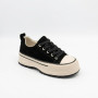 Women's Platform Sneakers Lonza 6335 BLACK - Black Suede