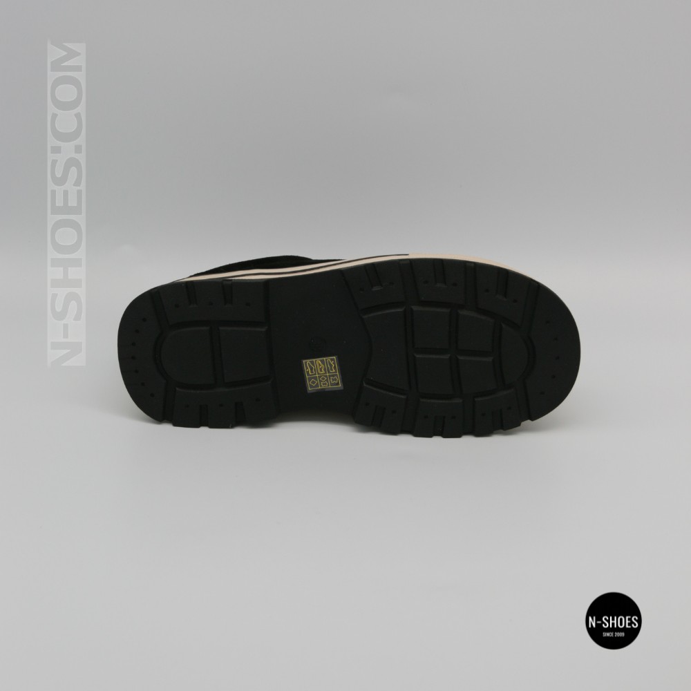 Women's Platform Sneakers Lonza 6335 BLACK - Black Suede