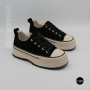 Women's Platform Sneakers Lonza 6335 BLACK - Black Suede
