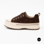 Трендовые кеды Allsy 215399 Lonza 219914 6336 BROWN - платформа и натуральная замша