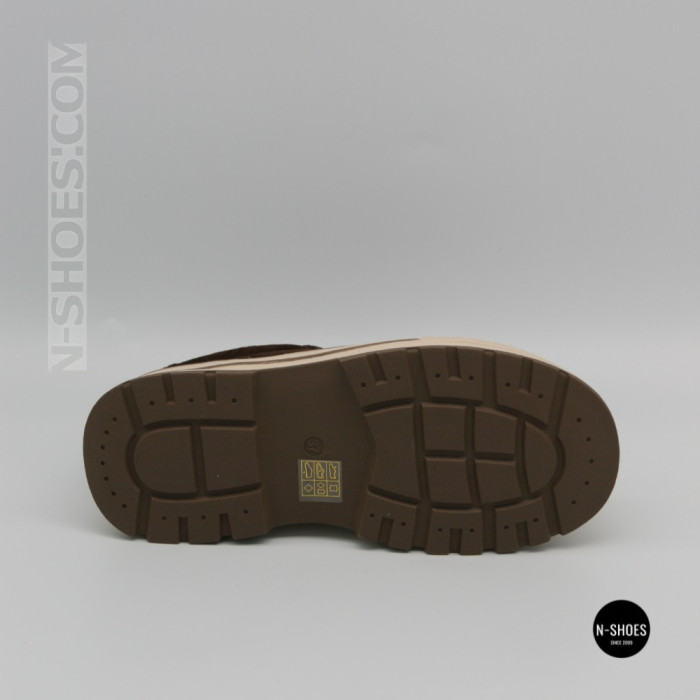 Трендові кеди Allsy 215399 Lonza 219914 6336 BROWN - платформа і натуральна замша