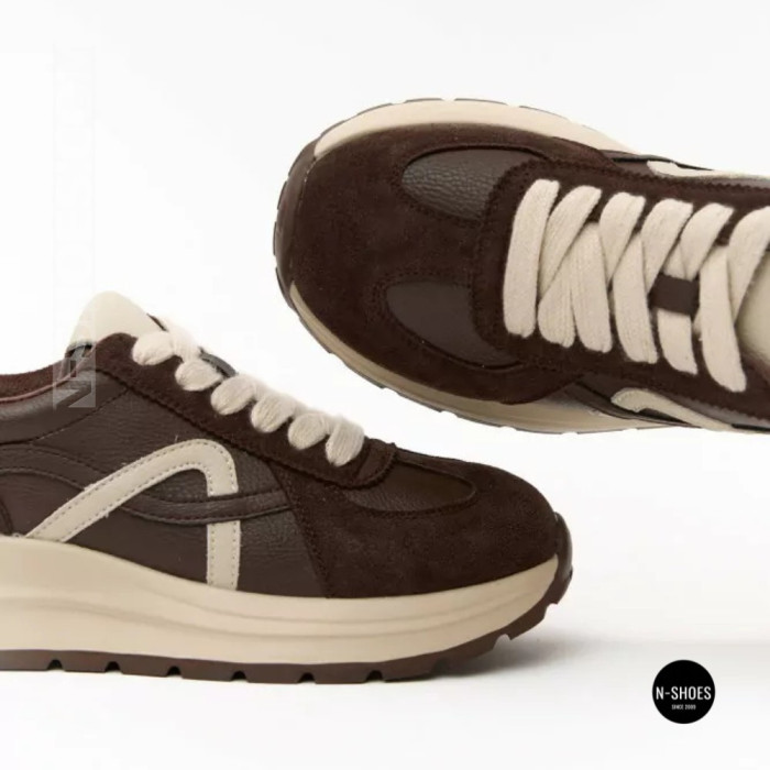 Жіночі кросівки Allsy 214854 3309-10 Lonza 219805 BROWN 6337 - тепло і стиль щодня
