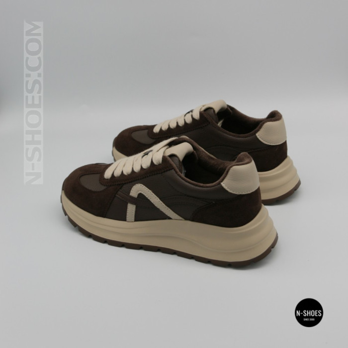 Жіночі кросівки Allsy 214854 3309-10 Lonza 219805 BROWN 6337 - тепло і стиль щодня