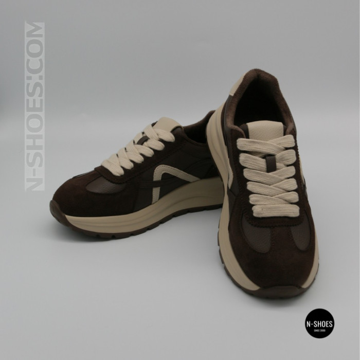 Жіночі кросівки Allsy 214854 3309-10 Lonza 219805 BROWN 6337 - тепло і стиль щодня