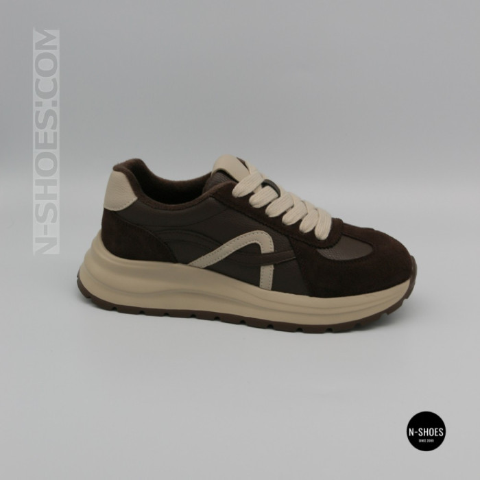 Жіночі кросівки Allsy 214854 3309-10 Lonza 219805 BROWN 6337 - тепло і стиль щодня