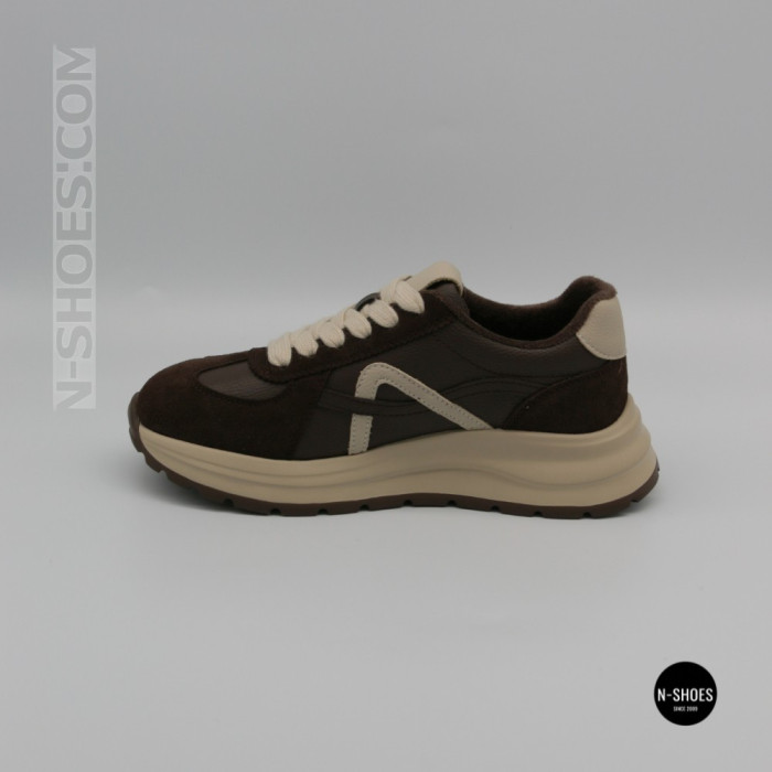 Жіночі кросівки Allsy 214854 3309-10 Lonza 219805 BROWN 6337 - тепло і стиль щодня