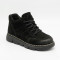 Женские черные ботинки Allsy 220444 Lonza 220767 86780-1 6338 BLACK NUBUK комфортный анатомический носок из натурального нубука