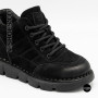 Тепло і комфорт: черевики Allsy 220444 86780-1 6338 BLACK NUBUK з нубука