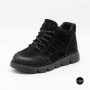 Тепло і комфорт: черевики Allsy 220444 86780-1 6338 BLACK NUBUK з нубука