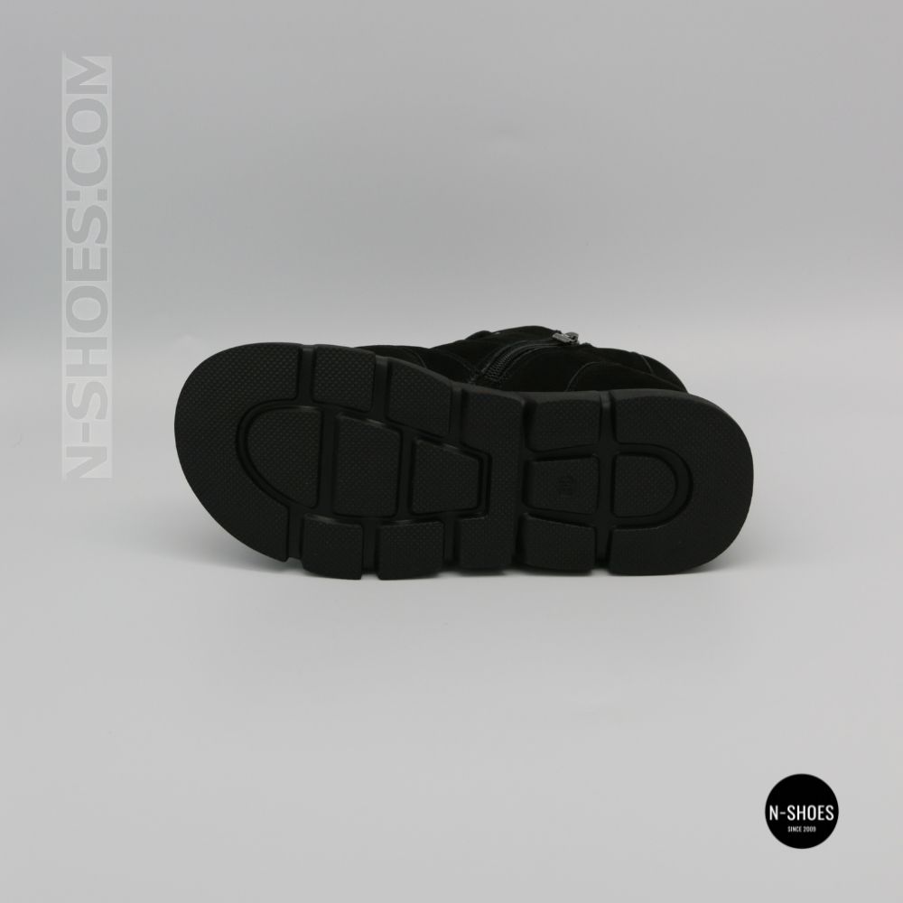 Тепло і комфорт: черевики Allsy 220444 86780-1 6338 BLACK NUBUK з нубука