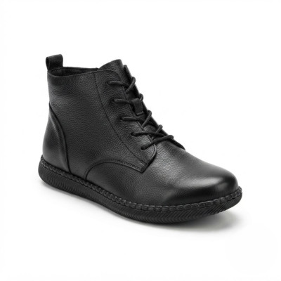 Demy Kozhanye Botynky Allsy Black Chernye Komfortnye Naturalnoi…