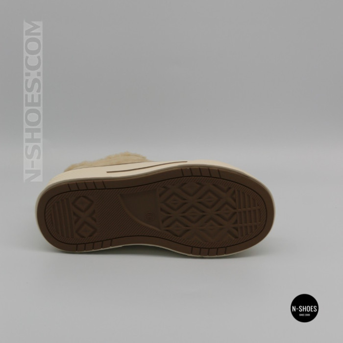 Зимові кеди на платформі Allsy 215159 BEIGE Lonza 219797 6342 - тепло замші та стиль