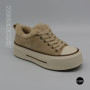 Зимние кеды на платформе Allsy 215159 BEIGE Lonza 219798 6342 - тепло замши и стиль